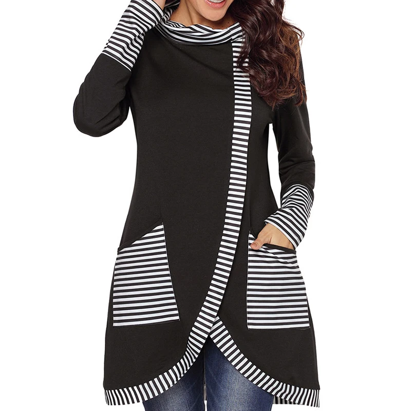 Irregular Pullover Autumn Sweatshirt Women Casual Top Female Striped Patchwork Pullovers For Ladies 2018 Hot Women Sweatshirt
Irregular Pullover Autumn Sweatshirt Women Casual Top Female Striped Patchwork Pullovers For Ladies 2018 Hot Women Sweatshirt
