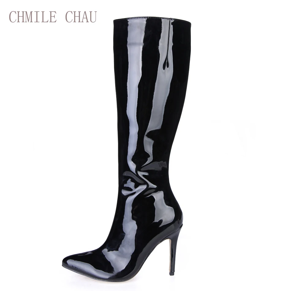 CHMILE CHAU Black Sexy Party Shoes Women Pointed Toe Stiletto High Heels Lady Knee-High Boots Zapatos Mujer Plus Size 70887BT-r2
CHMILE CHAU Black Sexy Party Shoes Women Pointed Toe Stiletto High Heels Lady Knee-High Boots Zapatos Mujer Plus Size 70887BT-r2