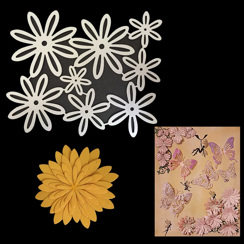 DIY Chrysanthemum Flower Metal Steel Embossing Cutting Dies Craft Dies For Scrapbooking 3D Card Making Photo Album Decoration
DIY Chrysanthemum Flower Metal Steel Embossing Cutting Dies Craft Dies For Scrapbooking 3D Card Making Photo Album Decoration
