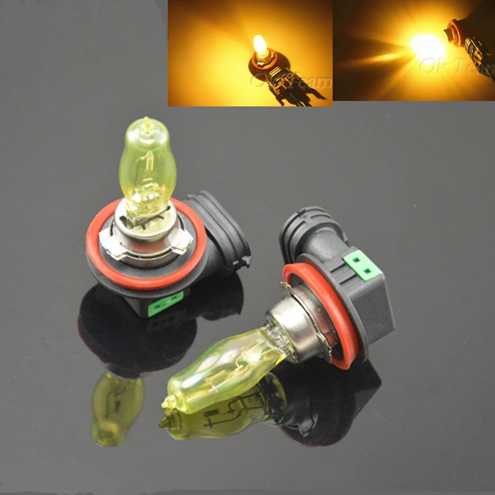 

2pcs H1/H3/H4/H7/H11/9005/9006/H8/H9 55W 100W 12V HOD Xenon Yellow 3000k Halogen Car Head Light Globes Bulbs Lamp Fog Light