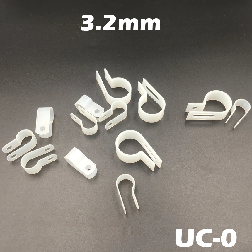 200pcs UC-0 3.2mm 1/8" White Plastic Nylon Wire Hose Tube Fansten R-Type Fixed Cable Tie Mount Organizer Holder R Clip Clamp
200pcs UC-0 3.2mm 1/8" White Plastic Nylon Wire Hose Tube Fansten R-Type Fixed Cable Tie Mount Organizer Holder R Clip Clamp