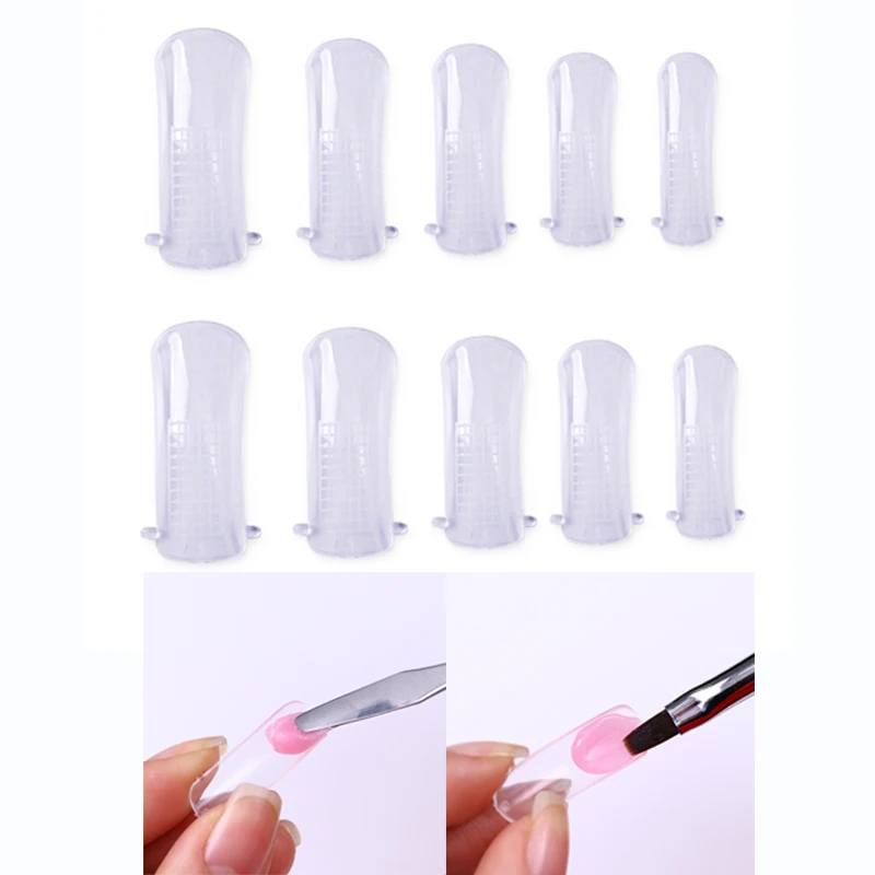 20pcs/Bag Nails Quick Building Mold Tips Dual Nail Forms 10 Different Size Finger Extension Poly UV Building Gel Nail Art Tool
20pcs/Bag Nails Quick Building Mold Tips Dual Nail Forms 10 Different Size Finger Extension Poly UV Building Gel Nail Art Tool