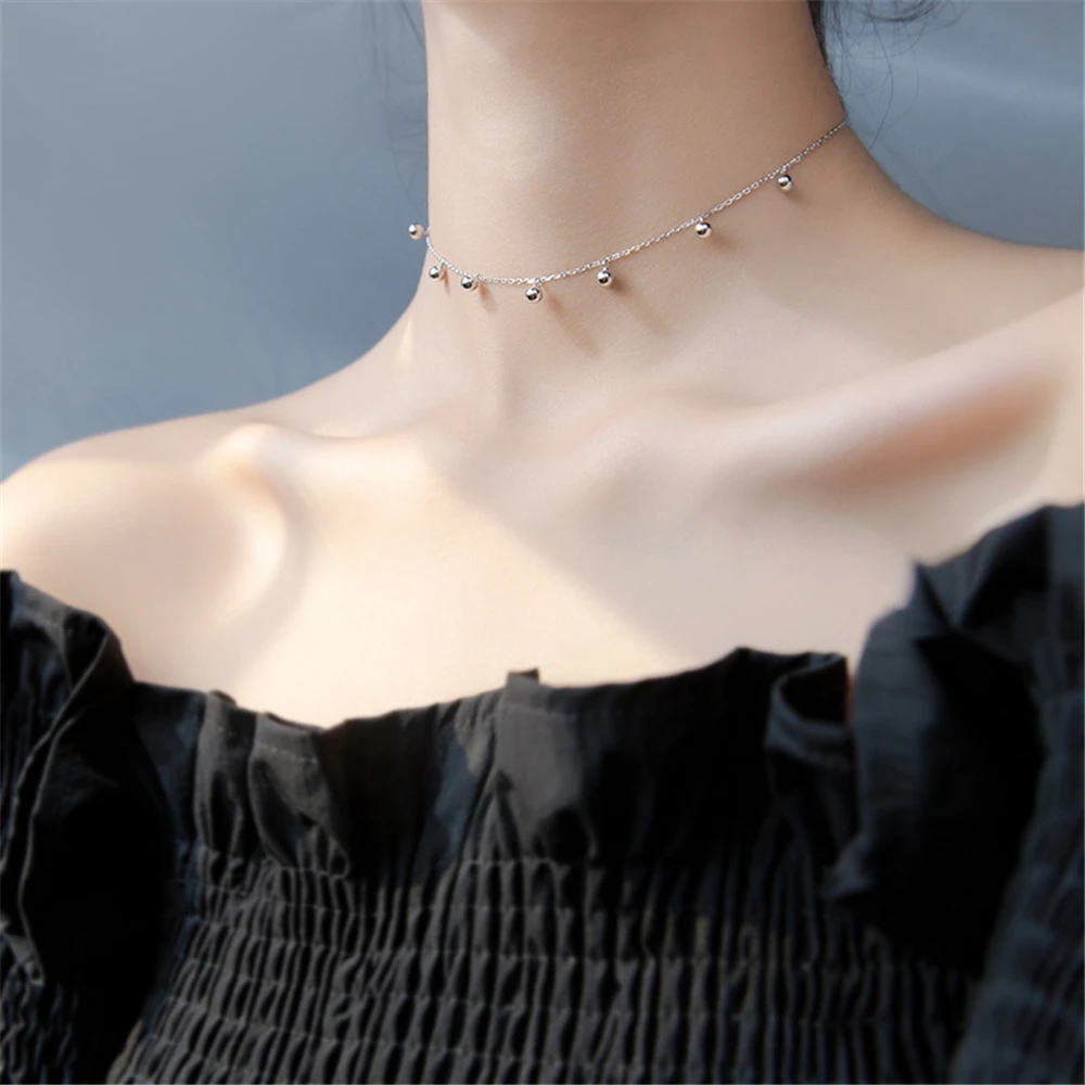 

Vintage Necklace Choker Real 925 Silver Jewelry Joyas Pendants Collares Best Friend Gift Kolye Collier Femme Necklace For Women