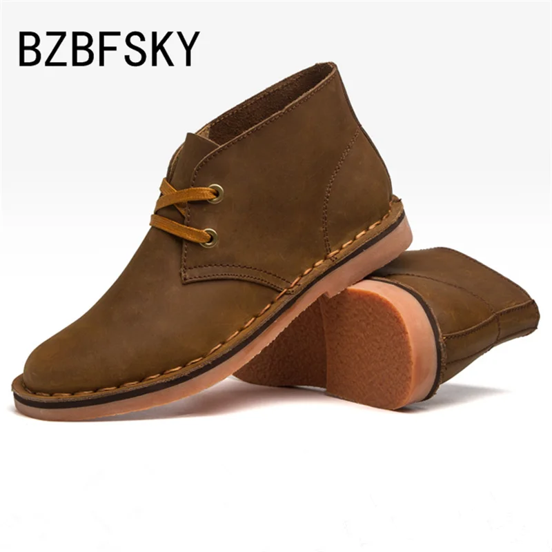BZBFSKY New Hot Classic Leather Tooling Boots Crazy Horse Men Fashion Desert Boot Popular High Top Shoes Autumn Winter Flats
BZBFSKY New Hot Classic Leather Tooling Boots Crazy Horse Men Fashion Desert Boot Popular High Top Shoes Autumn Winter Flats