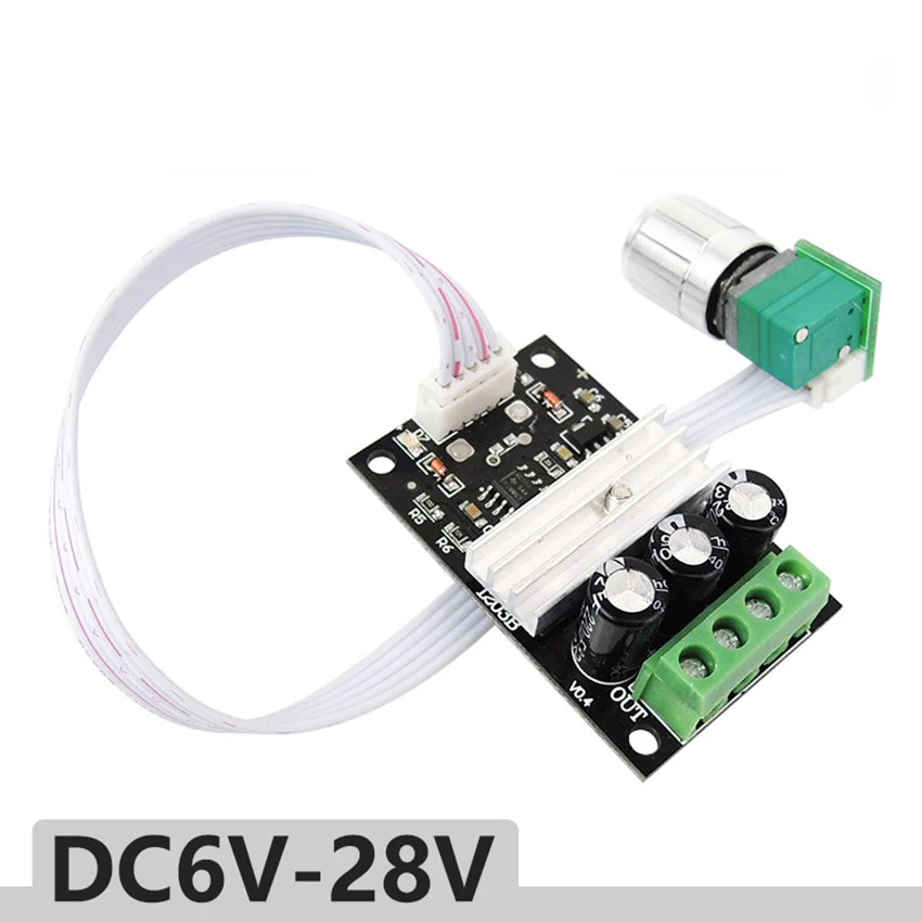 Speed Regulator PWM DC Brushed Motor Governor 6v 12v 24v 28v 3A Speed Controller With Extend Potentiometer Switch DIY Accessory
Speed Regulator PWM DC Brushed Motor Governor 6v 12v 24v 28v 3A Speed Controller With Extend Potentiometer Switch DIY Accessory