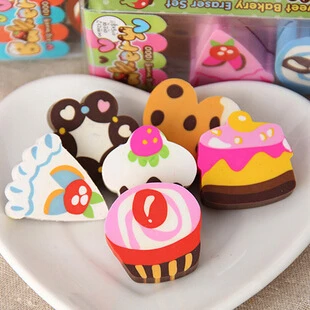 30 pcs/lot Novelty Cake Design Eraser Rubber Eraser Primary School Student Prizes Promotional Gift Stationery
30 pcs/lot Novelty Cake Design Eraser Rubber Eraser Primary School Student Prizes Promotional Gift Stationery