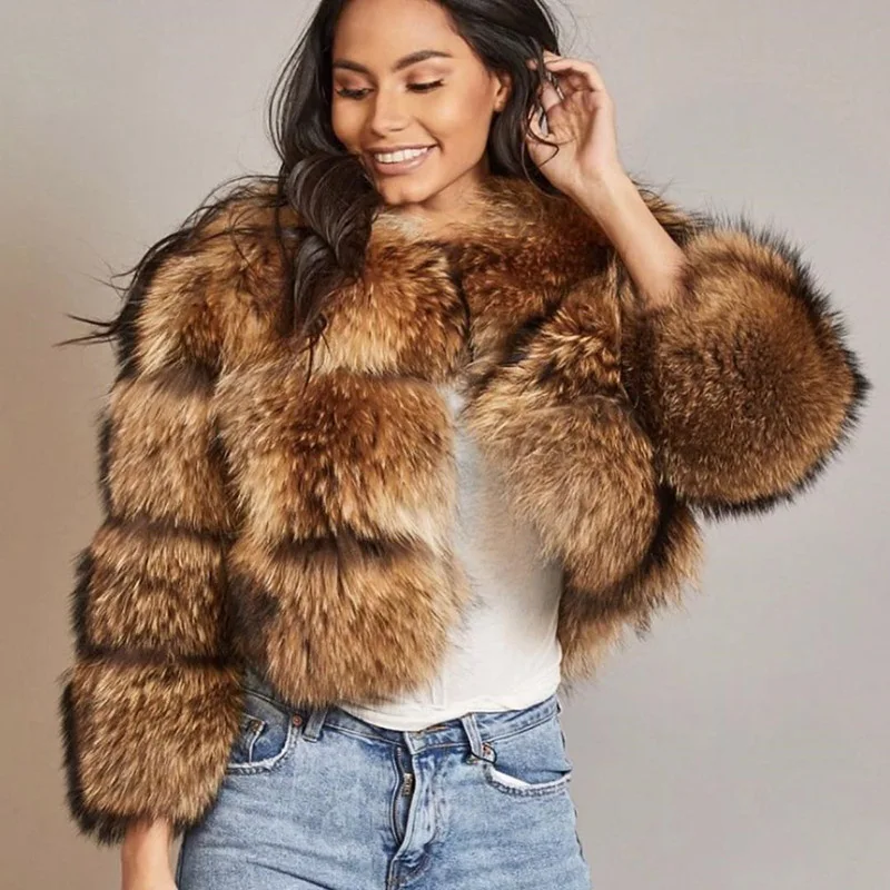 2019 Raccoon Fur Short Women's Jacket Winter Thick Warm Real Fur Coat Luxury Parka Fashion Full Pelt Outerwear With Natural Fur
2019 Raccoon Fur Short Women's Jacket Winter Thick Warm Real Fur Coat Luxury Parka Fashion Full Pelt Outerwear With Natural Fur