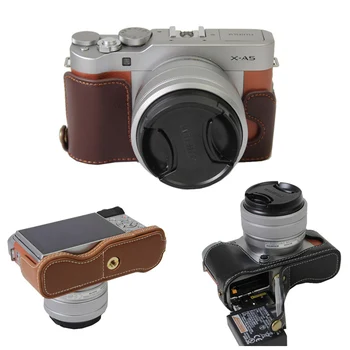 Genuine Cowhide Leather Half Body Camera Case cover For fujifilm XA5 XA20 X-A20 X-A3 X-A10 XA10 With Battery Opening
Genuine Cowhide Leather Half Body Camera Case cover For fujifilm XA5 XA20 X-A20 X-A3 X-A10 XA10 With Battery Opening