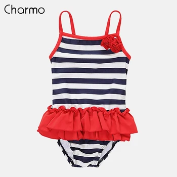 Charmo Baby Girls' One Piece Swimsuits Stripe Printed Swimwear Kids lacework Bikini Cute Beach Wear Children's One-Piece Suits
Charmo Baby Girls' One Piece Swimsuits Stripe Printed Swimwear Kids lacework Bikini Cute Beach Wear Children's One-Piece Suits