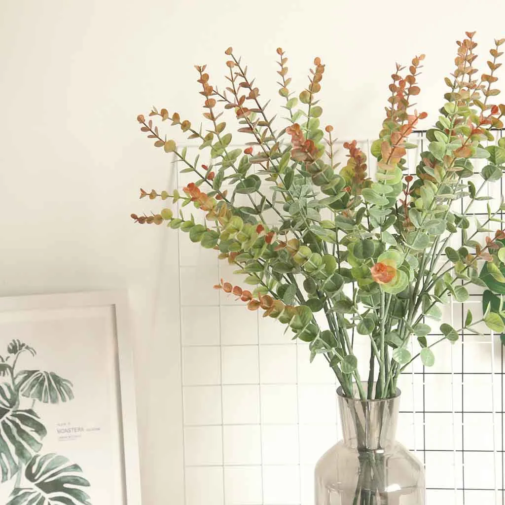 Eucalyptus INS Single Branch Artificial Flowers Real Touch Artificiales plastic flower for wedding home accessories Decor H0425
Eucalyptus INS Single Branch Artificial Flowers Real Touch Artificiales plastic flower for wedding home accessories Decor H0425