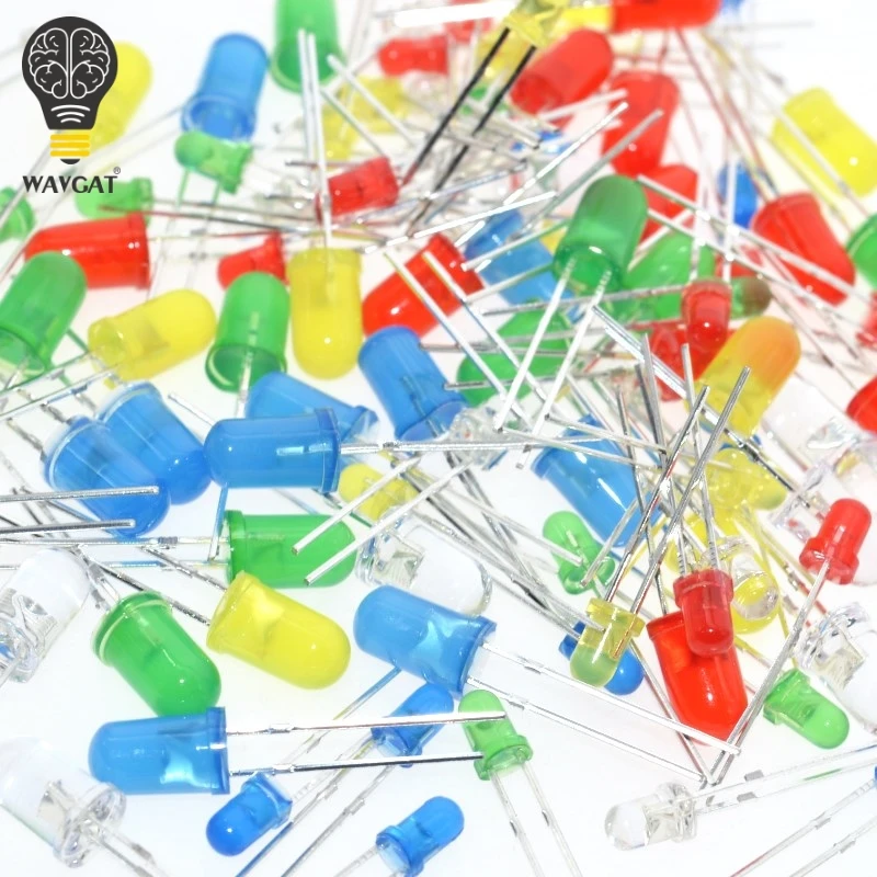 100PC/Lot 5MM F3 3mm LED Diode Light Assorted Kit Green Blue White Yellow Red COMPONENT DIY kit
100PC/Lot 5MM F3 3mm LED Diode Light Assorted Kit Green Blue White Yellow Red COMPONENT DIY kit