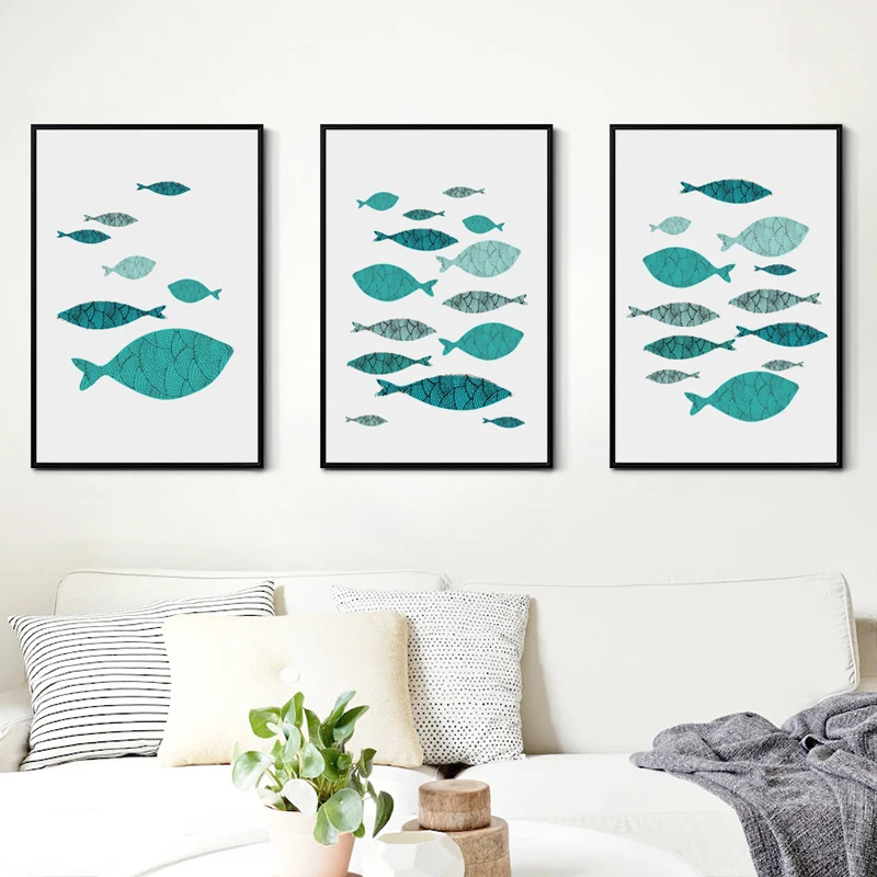 07G Simple Abstract Blue Green Black Spot Fish Group A4 A3 Canvas Art Painting Print Poster Picture Wall Home Decoration Mural
07G Simple Abstract Blue Green Black Spot Fish Group A4 A3 Canvas Art Painting Print Poster Picture Wall Home Decoration Mural