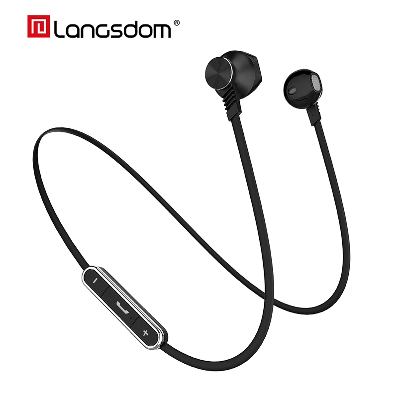 Langsdom M5 Bluetooth наушники с микрофоном беспроводные спортивные половина вкладыши