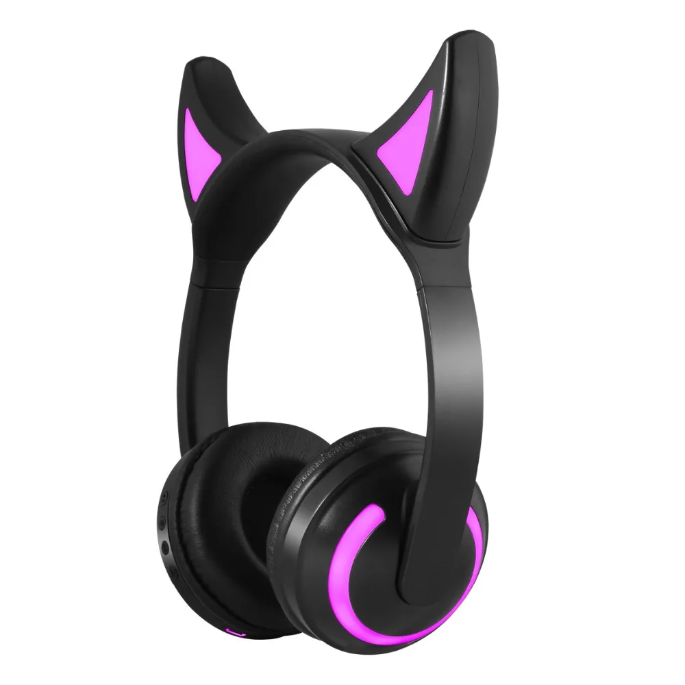 Cute cat ear bluetooth headphones with multicolor led light wireless headphones support aux headsets
Cute cat ear bluetooth headphones with multicolor led light wireless headphones support aux headsets