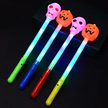 4 Kids Colorful Pumpkin Skull Skeleton Flashing LED Light up Handle Stick Glowing Luminous Rob Hand Lamp Halloween Favor Props
4 Kids Colorful Pumpkin Skull Skeleton Flashing LED Light up Handle Stick Glowing Luminous Rob Hand Lamp Halloween Favor Props