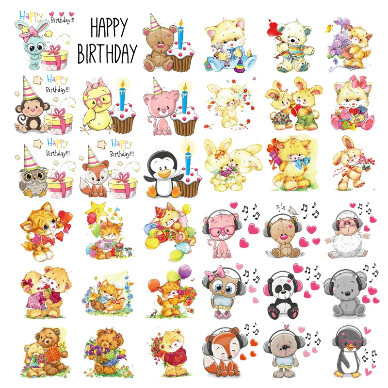 Cute Animal Patch Set Iron-on Transfers Music Fox Owl Panda Patches for Kids Clothing DIY T-shirt Applique Heat Transfer Vinyl
Cute Animal Patch Set Iron-on Transfers Music Fox Owl Panda Patches for Kids Clothing DIY T-shirt Applique Heat Transfer Vinyl