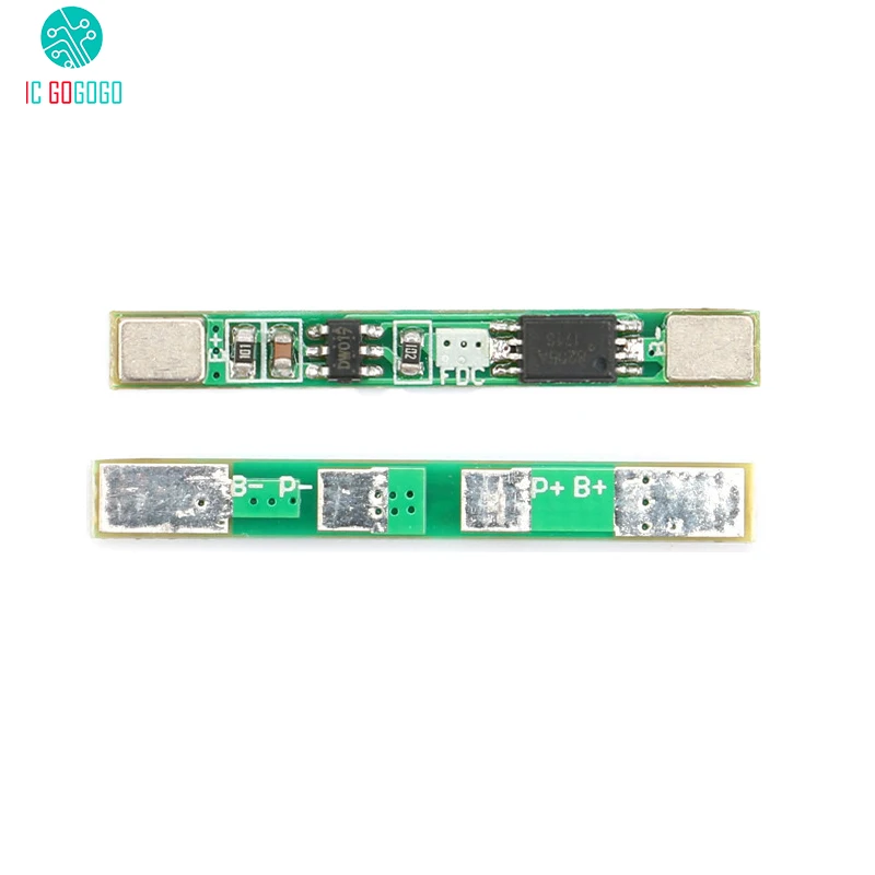 1S 3.7V 18650 Lithium Battery Protection Board 2A Overcharge Over-discharge Short Circuit Protect BMS PCM Li-ion Module
1S 3.7V 18650 Lithium Battery Protection Board 2A Overcharge Over-discharge Short Circuit Protect BMS PCM Li-ion Module