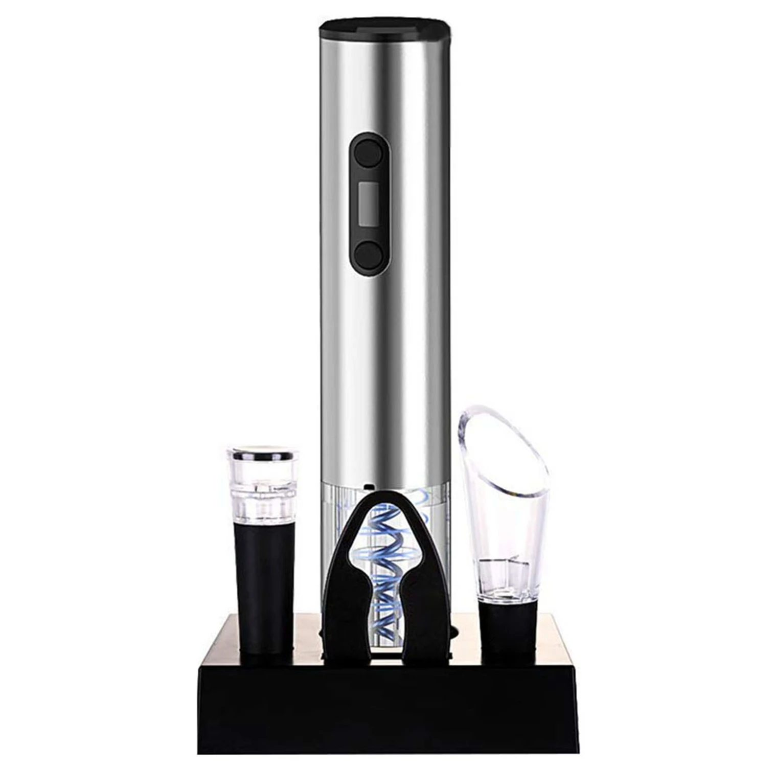 HOT-Electric Automatic Wine Bottle Opener With Wine Pourer And Vacuum Plug Plus Paper Cutter(Us Plug)
HOT-Electric Automatic Wine Bottle Opener With Wine Pourer And Vacuum Plug Plus Paper Cutter(Us Plug)