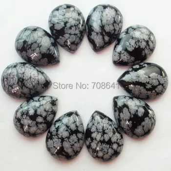 13x18mm New teardrop Dome Sowflake Obsidian stone CABs Cabochons Flat Back Cabochon Stone Jewelry Wholesale
13x18mm New teardrop Dome Sowflake Obsidian stone CABs Cabochons Flat Back Cabochon Stone Jewelry Wholesale