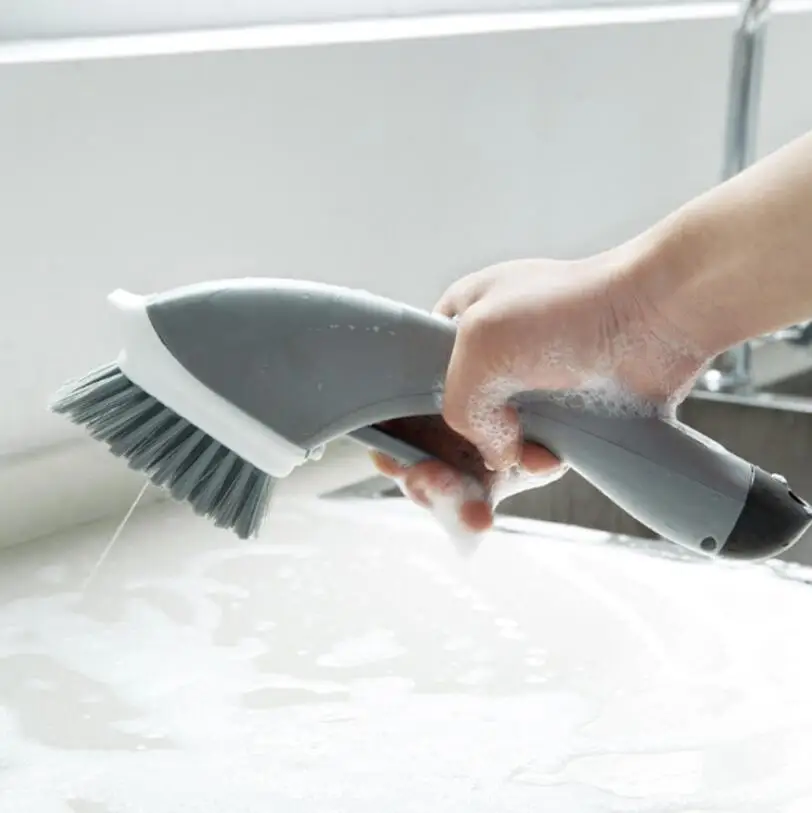 Automatic liquid addition sponge dishwashing brush long handle wash brush artifact non-stick oil kitchen brush cleaning CF-96
Automatic liquid addition sponge dishwashing brush long handle wash brush artifact non-stick oil kitchen brush cleaning CF-96