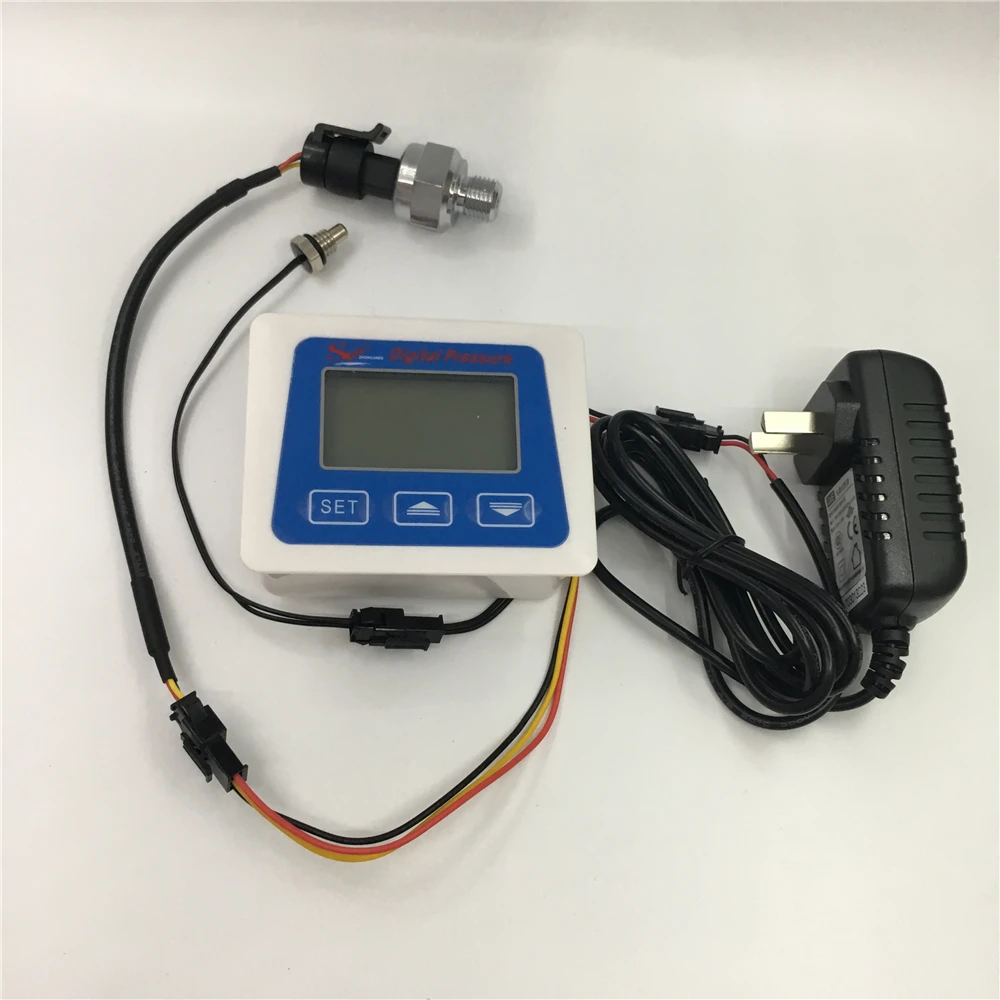 Digital Pressure meter +Pressure sensor +Temperature sensor + Power supply charger
Digital Pressure meter +Pressure sensor +Temperature sensor + Power supply charger