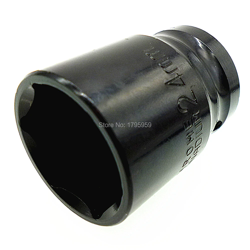 Impact Socket 1/2-Inch Square Drive 6 Point 24mm Metric Shallow Socket Wrench Chrome Vanadium Steel for Air Impact Tools
Impact Socket 1/2-Inch Square Drive 6 Point 24mm Metric Shallow Socket Wrench Chrome Vanadium Steel for Air Impact Tools