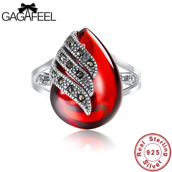 GAGAFEEL Red Garnet Women Rings 925 Sterling Silver Anniversary Wedding Rings Authentic Silver Jewelry Girls Indian Jewelry Ring
GAGAFEEL Red Garnet Women Rings 925 Sterling Silver Anniversary Wedding Rings Authentic Silver Jewelry Girls Indian Jewelry Ring