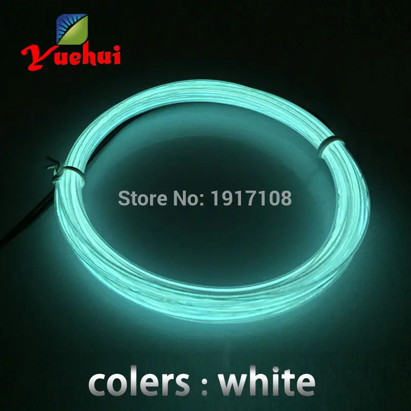 1.3mm 1Meter 4pcs EL wire electroluminescent wire light flexible LED neon cold light For clothes toys/craft Glow Party Supplies 18