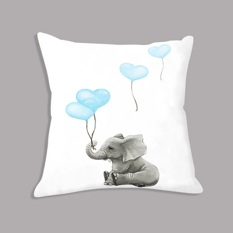 White Elephant Cushion Balloon Cartoon Throw Pillow 45x45cm Nordic Decorative Cushion for Sofa Kids Room Decoration
White Elephant Cushion Balloon Cartoon Throw Pillow 45x45cm Nordic Decorative Cushion for Sofa Kids Room Decoration