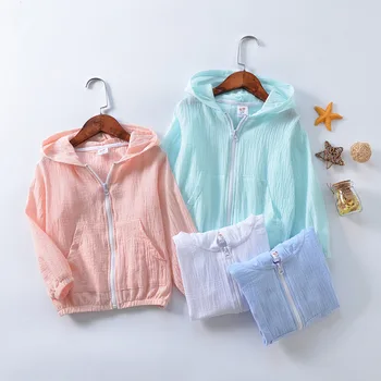 Summer 2018 Hooded Thin Jackets for Boys Girls Solid Color Zipper Cotton Baby Outerwear Coat Children Sun Protection Clothing
Summer 2018 Hooded Thin Jackets for Boys Girls Solid Color Zipper Cotton Baby Outerwear Coat Children Sun Protection Clothing