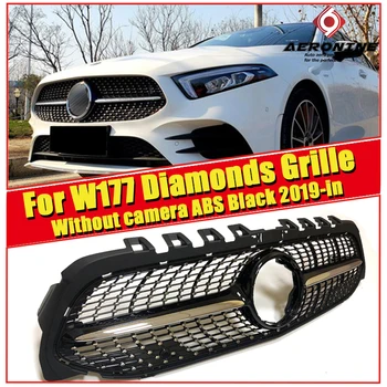 Diamonds style Without Sign W177 Grille ABS Black A180 A200 A250 A45 look Without Camera Sports Front Bumper grill grille 2019-
Diamonds style Without Sign W177 Grille ABS Black A180 A200 A250 A45 look Without Camera Sports Front Bumper grill grille 2019-