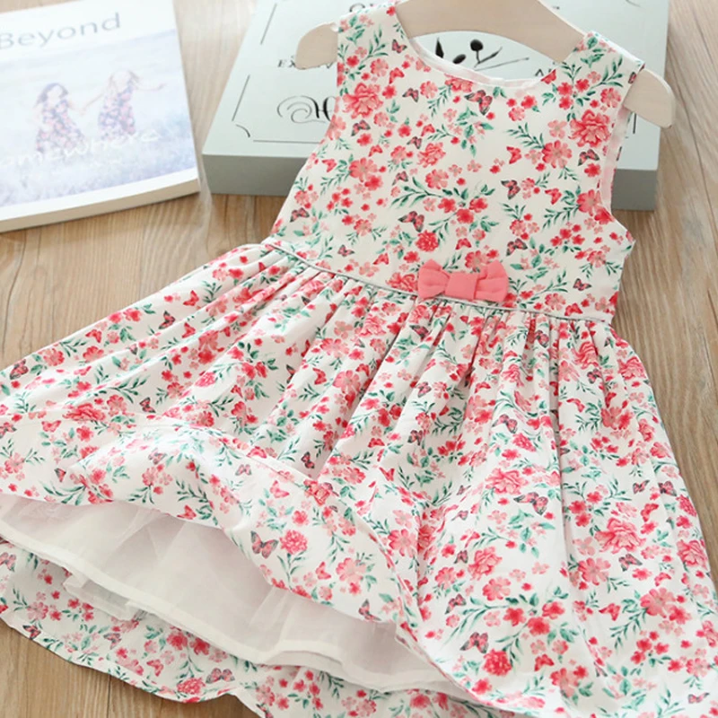 Girls Dresses 2019 Spring New Children's Clothing Girls Sweet Comfortable Floral Bow Button Sleeveless Vest Princess Dress
Girls Dresses 2019 Spring New Children's Clothing Girls Sweet Comfortable Floral Bow Button Sleeveless Vest Princess Dress