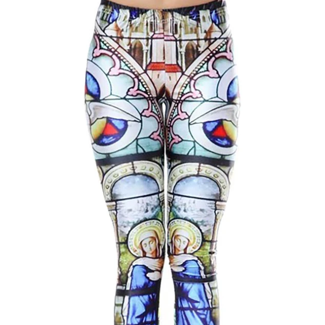Women's Stained Glass Leggings 2XL