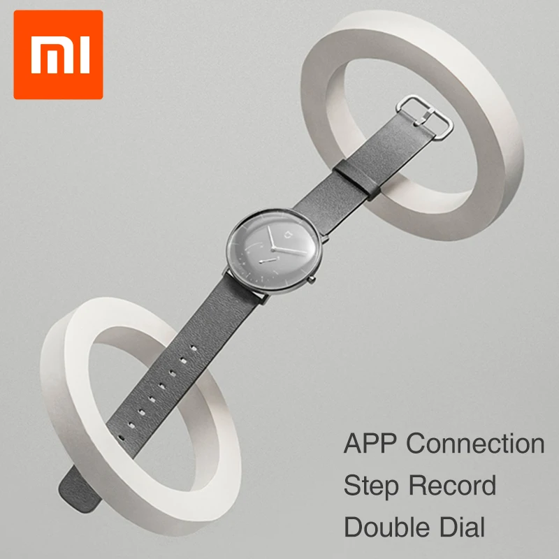 Xiaomi Mijia умные кварцевые часы Шагомер приложение Bluetooth водонепроницаемый