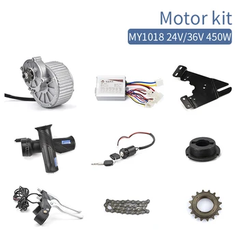 E scooter Conversion Kit 450W 24V 36V MY1018 DC Brush Motor Electric Bike bicycle E Tricycle Brushed DC Motor DIY Kiti
E scooter Conversion Kit 450W 24V 36V MY1018 DC Brush Motor Electric Bike bicycle E Tricycle Brushed DC Motor DIY Kiti
