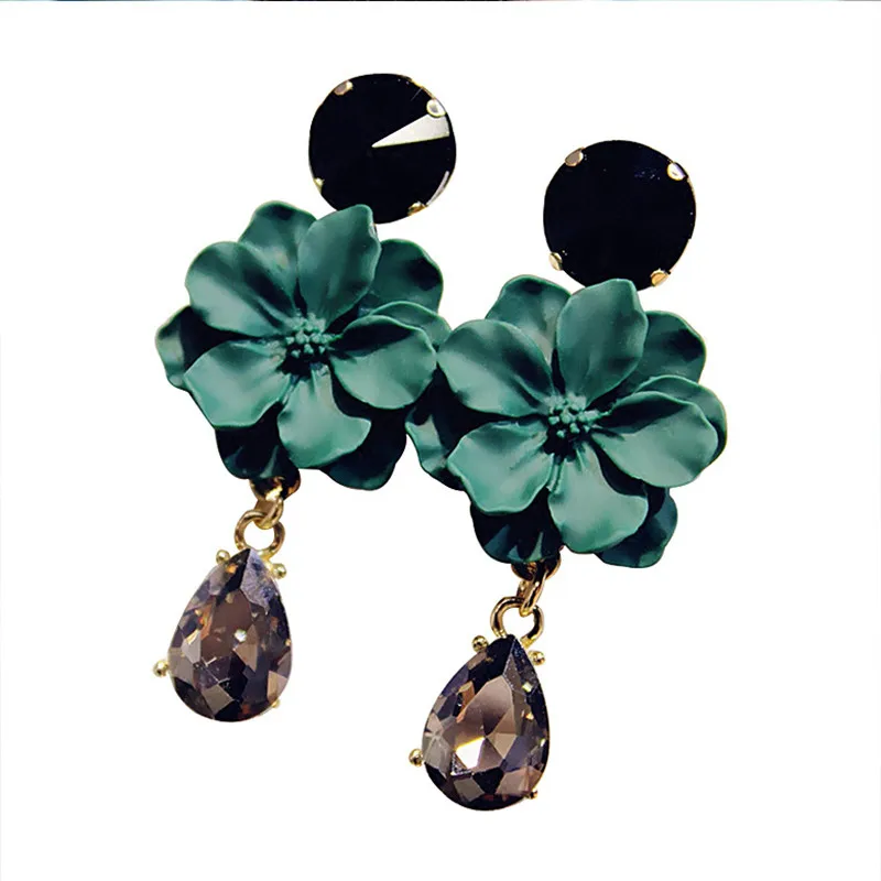 QCOOLJLY Green Black Crystal Water Drop Korean Cute Floral Long Dangle Earrings for Women Glass Rhinestone Flowers Drop Earrings
QCOOLJLY Green Black Crystal Water Drop Korean Cute Floral Long Dangle Earrings for Women Glass Rhinestone Flowers Drop Earrings