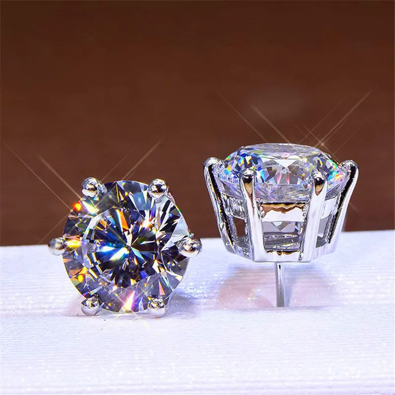6MM Female Crystal Round Stud Earrings For Wedding 925 Silver Color White Cubic Zirconia Blue Fire Opal Earrings Women Jewelry
6MM Female Crystal Round Stud Earrings For Wedding 925 Silver Color White Cubic Zirconia Blue Fire Opal Earrings Women Jewelry