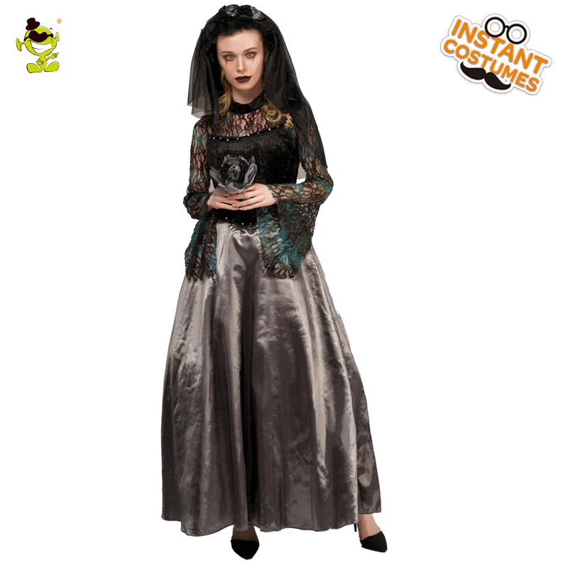Purim Party Evil Woman Costume Ladies High Quality Elegant Noble Black Long Fancy Dress Outfit Costume For Cosplay Party
Purim Party Evil Woman Costume Ladies High Quality Elegant Noble Black Long Fancy Dress Outfit Costume For Cosplay Party