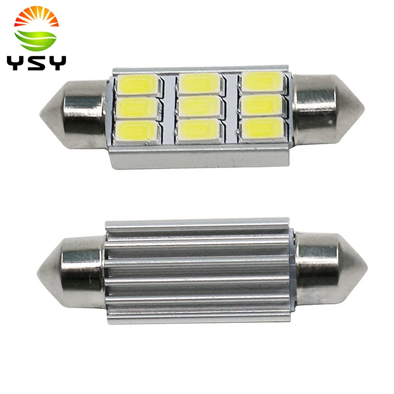 100PCS Canbus Error Free C5W Festoon lights 5730/5630 9SMD White 4.5W 350LM 36mm / 39mm / 41mm Led Lamps
100PCS Canbus Error Free C5W Festoon lights 5730/5630 9SMD White 4.5W 350LM 36mm / 39mm / 41mm Led Lamps
