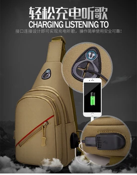 Men Shoulder Bag Sling Chest Pack Nylon USB Charging Sports Crossbody Handbag Camouflage Bust Packs
Men Shoulder Bag Sling Chest Pack Nylon USB Charging Sports Crossbody Handbag Camouflage Bust Packs