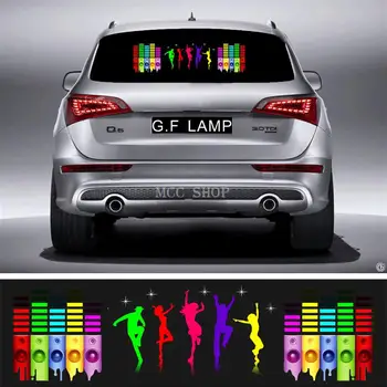 Music Rhythm 90*25CM Car Sticker LED Flash Light Lamp Voice activated Equalizer
Music Rhythm 90*25CM Car Sticker LED Flash Light Lamp Voice activated Equalizer