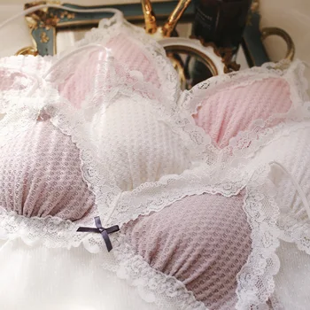 Japanese Women Underwear Set Comfortable Lovely Full Lace Bras Triangle Cup Sleep Bralette Panties Set Breathable Lace Lingerie
Japanese Women Underwear Set Comfortable Lovely Full Lace Bras Triangle Cup Sleep Bralette Panties Set Breathable Lace Lingerie