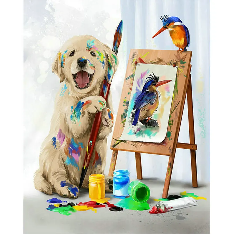 Full square diamond painting cross stitch diy 5d diamond embroidery Dog kingfisher picture Crafts needlework rhinestone mosaic
Full square diamond painting cross stitch diy 5d diamond embroidery Dog kingfisher picture Crafts needlework rhinestone mosaic
