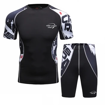 New 2017 Fitness Men Sets 3D printing Compression T Shirt + Leggings Base Layer Crossfit Brand Short sleeves T Shirt Clothing
New 2017 Fitness Men Sets 3D printing Compression T Shirt + Leggings Base Layer Crossfit Brand Short sleeves T Shirt Clothing