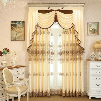 European Style Living Room Orange Embroidered Curtain Bedroom Balcony Warm High Shading Valance Curtain Custom
European Style Living Room Orange Embroidered Curtain Bedroom Balcony Warm High Shading Valance Curtain Custom