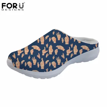 FORUDESIGNS ASL Hand Sign Printed Cartoon Men Sandals Summer Flats Casual Men's Mesh Breathable Sandals House Slippers for Men
FORUDESIGNS ASL Hand Sign Printed Cartoon Men Sandals Summer Flats Casual Men's Mesh Breathable Sandals House Slippers for Men