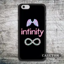 Infinity With Angel Wings Case For iPhone 7 6 6s Plus 5 5s SE 5c 4 4s and For iPod 5 High Quality Cover Retail Wholesale