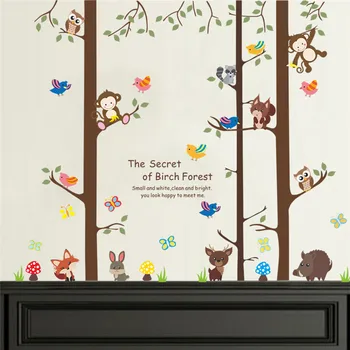 Forest Monkey Rabbit Bird Tree Wall Stickers For Kids Rooms Sofa Home Decor Cartoon Animal Wall Decals Pvc Poster Diy Mural Art
Forest Monkey Rabbit Bird Tree Wall Stickers For Kids Rooms Sofa Home Decor Cartoon Animal Wall Decals Pvc Poster Diy Mural Art