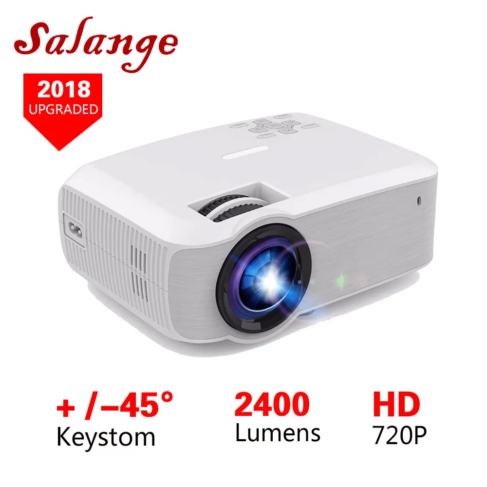 Salange T23K Mini Projector LED 2400 Lumens 1280*720 Video Beamer HDMI VGA USB Home Theater Option T22 Proyector
Salange T23K Mini Projector LED 2400 Lumens 1280*720 Video Beamer HDMI VGA USB Home Theater Option T22 Proyector