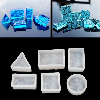 Hot 2020 6Pcs Silicone Resin Water Wave Pendant Mold Casting Mould For Jewelry Making DIY jewelry Crafts resin molds
Hot 2020 6Pcs Silicone Resin Water Wave Pendant Mold Casting Mould For Jewelry Making DIY jewelry Crafts resin molds